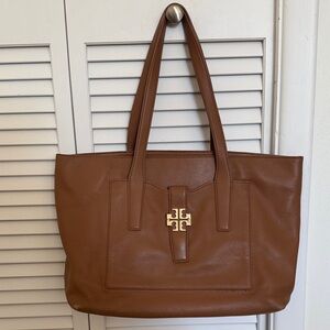 Tory Burch Brown Leather Tote